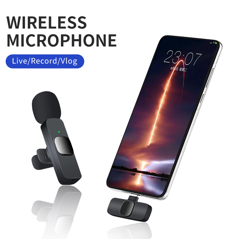 K9 Wireless Lavalier Microphone Studio Gaming for iPhone Typ - 图1