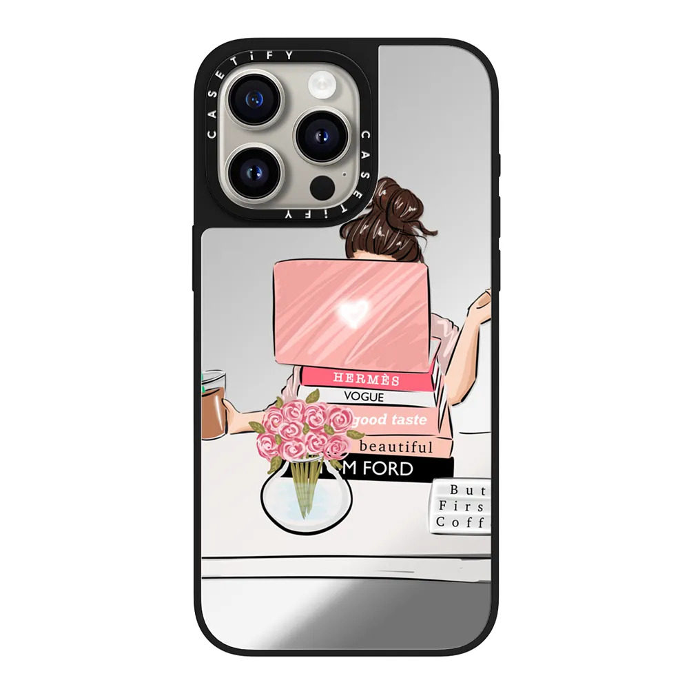 现货CASETiFY时髦女上司适用苹果iPhone15 Pro Max磁吸手机壳14/13/12时尚潮牌小众插画艺术家全包防摔保护套