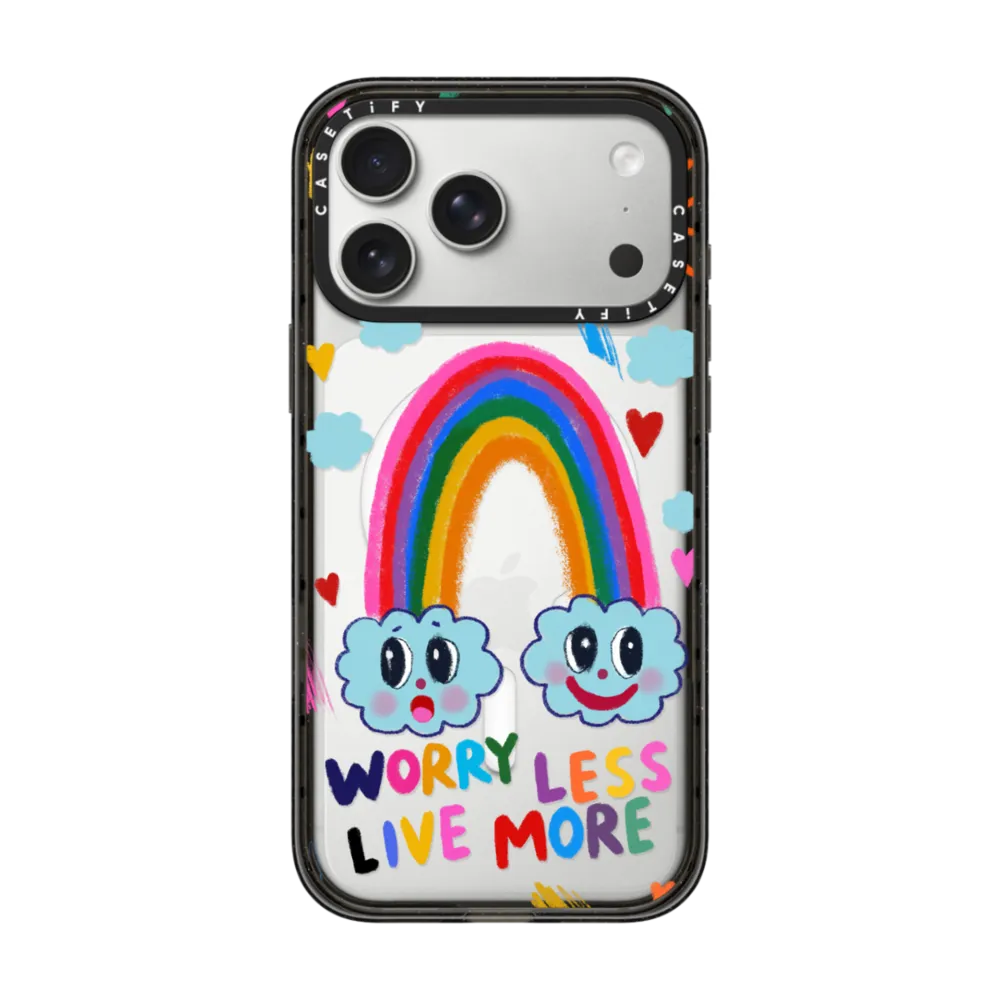 现货CASETiFY少些焦虑多多生活适用苹果iPhone17 Pro Max手机壳16/15/14磁吸时尚可爱ins彩虹air网红13保护套