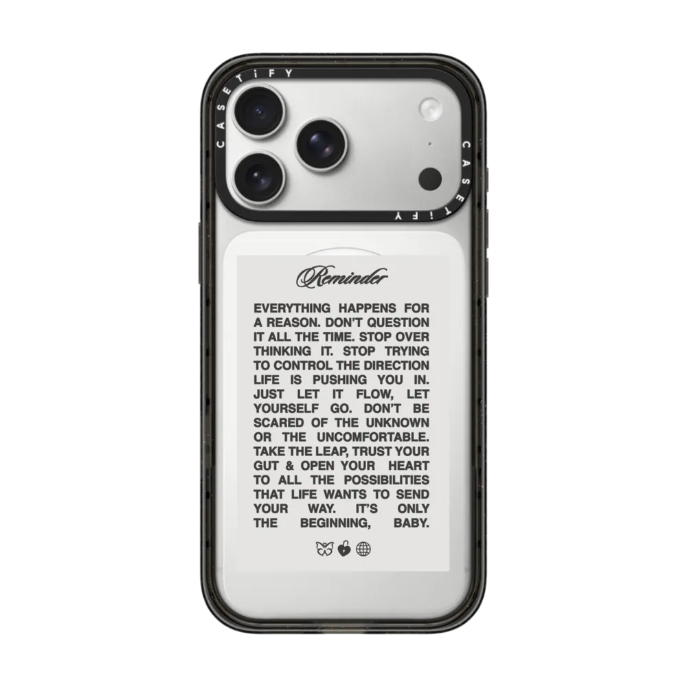现货CASETiFY一切才刚开始适用苹果iPhone17 Pro Max磁吸手机壳16/15/14小众air简约13励志语录防摔保护套12