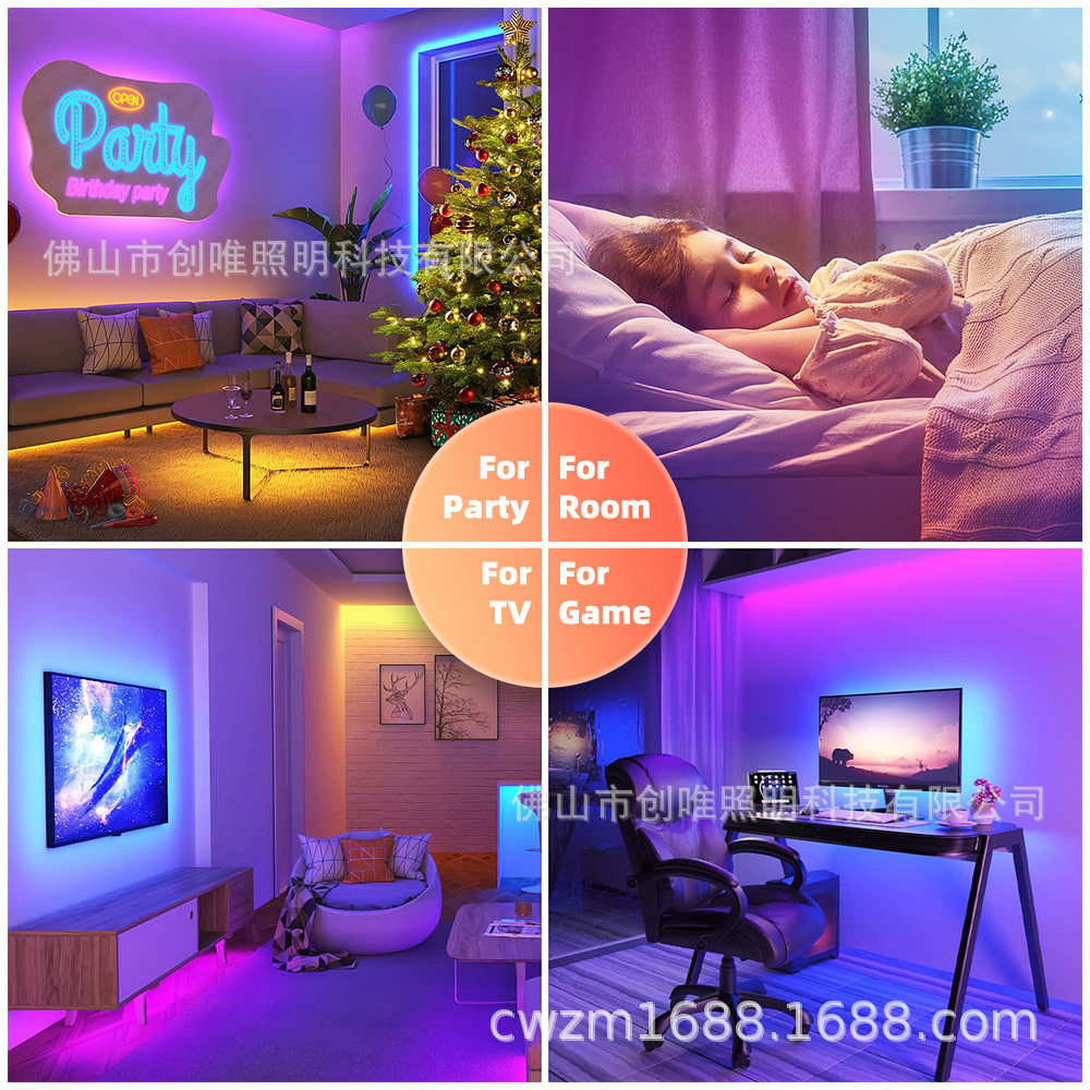 RGB灯LED灯带套装红外44按键USB防水电视背景灯可调光幻彩灯条,淘宝优惠券,粉丝福利购,淘宝优惠卷