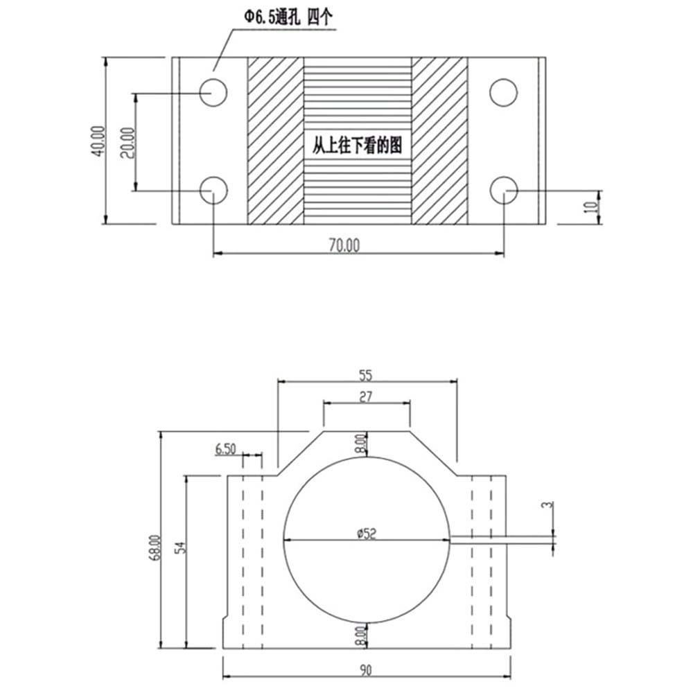 24V200w10000转DIY小型风冷PCB主轴电机打孔手钻数控雕刻机配件 - 图2