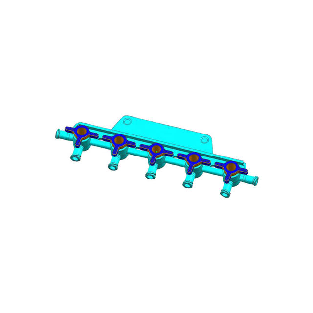 Plastic joint valve five-connected valve diverter
