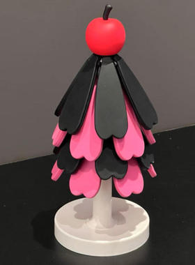 多巴胺圣诞树隔热垫餐桌摆件创意家用厨房耐高温防烫硅胶折叠餐垫