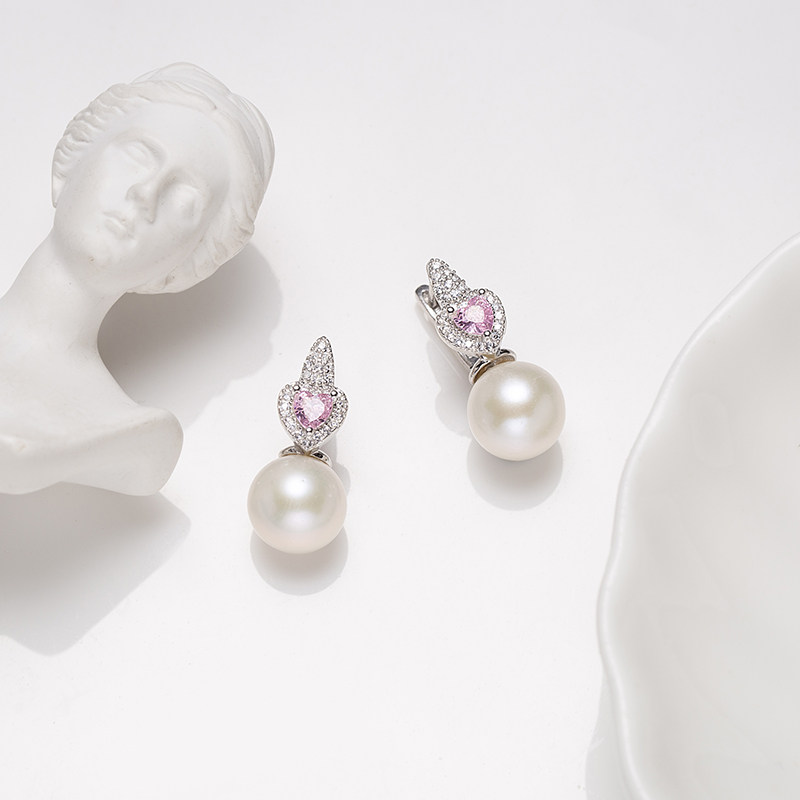 Audrey PearlS925银淡水珍珠耳饰10mm V201-D464,淘宝优惠券,粉丝福利购,淘宝优惠卷