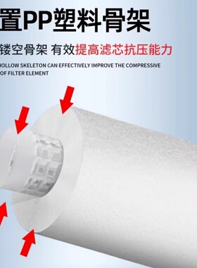 10寸20寸30寸40寸PP棉熔喷滤芯保安精密过滤器通用15微米商用滤芯