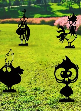 爆款ChickenYardArt创意花园公鸡