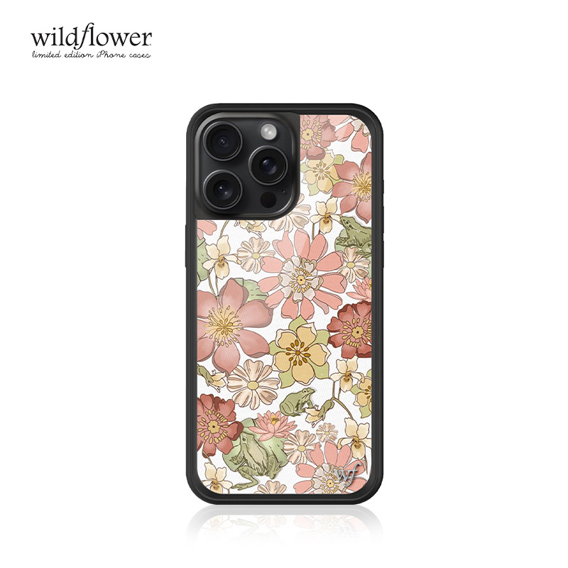 Wildflower睡莲叶花卉手机壳Lilypad Floral适用苹果iPhone15/14/Pro/Max硬壳全包保护套硅胶防摔欧美时尚wf - 图3