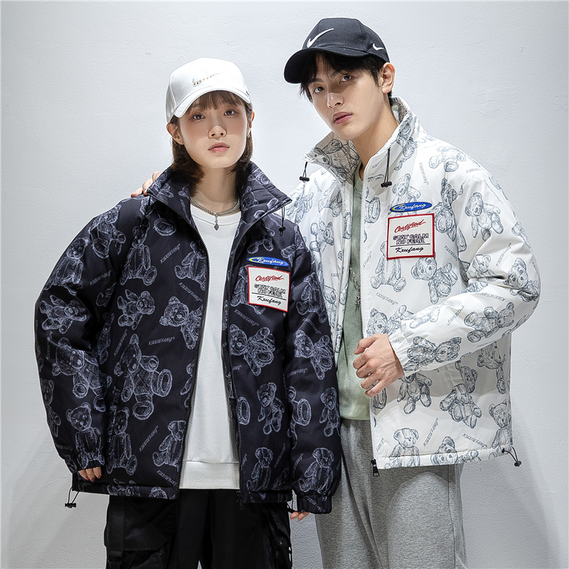 2023新款情侣羽绒服加拿大风短款装外套