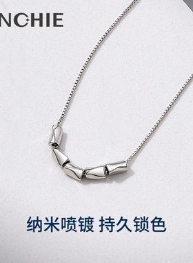 转运豆纯银项链女款2024新款轻奢小众女士锁骨链生日礼物送女友