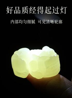 和田玉招财貔貅手链男款玉石男生手串手绳编织红绳男士情人节礼物