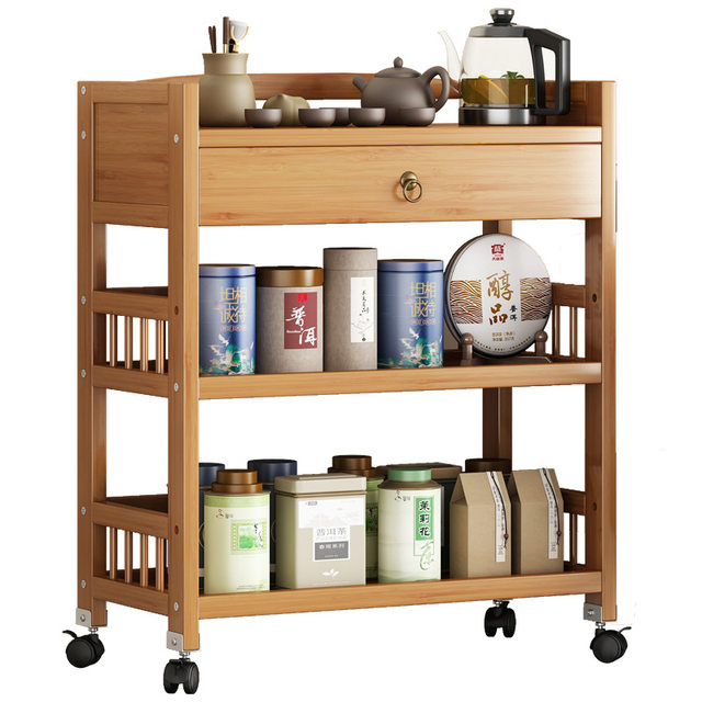 Nanzhu storage rack is simple and small apartment for home tea table