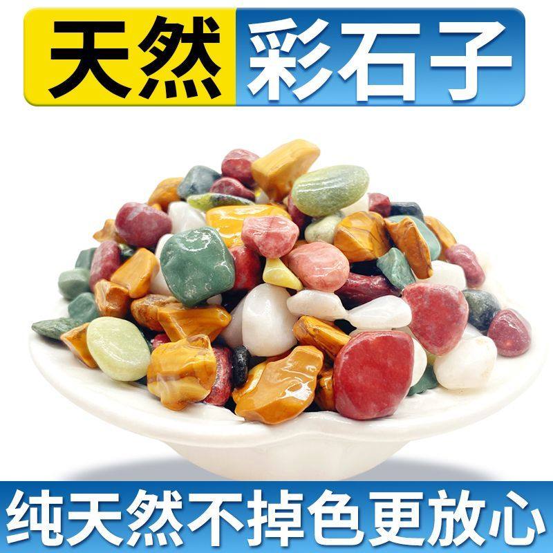 天然五彩石雨花石鱼缸造铺底盆栽水培多肉植物铺面装饰小石头,淘宝优惠券,粉丝福利购,淘宝优惠卷