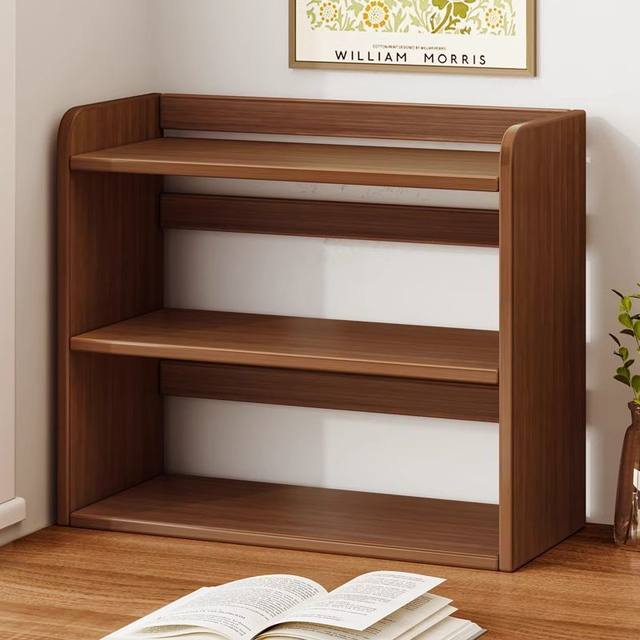 Desktop bookshelves shelf table household storage rack bedroom cabinet student desk shelf multi-layer simple bookcase