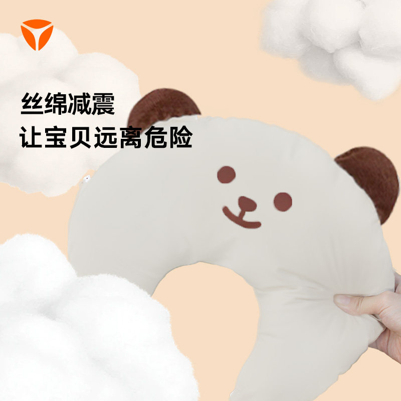 雅迪电动车前置儿童座椅专用防撞头垫保护垫电瓶车小熊定制防撞垫,淘宝优惠券,粉丝福利购,淘宝优惠卷