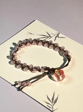 青提手绳diy编织手链成品