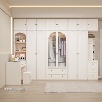 Faffen Cream Wind Wardrobe With Desk Integrated Light Extravaganza Writing Desk Home Master Bedroom Plus Computer Desk