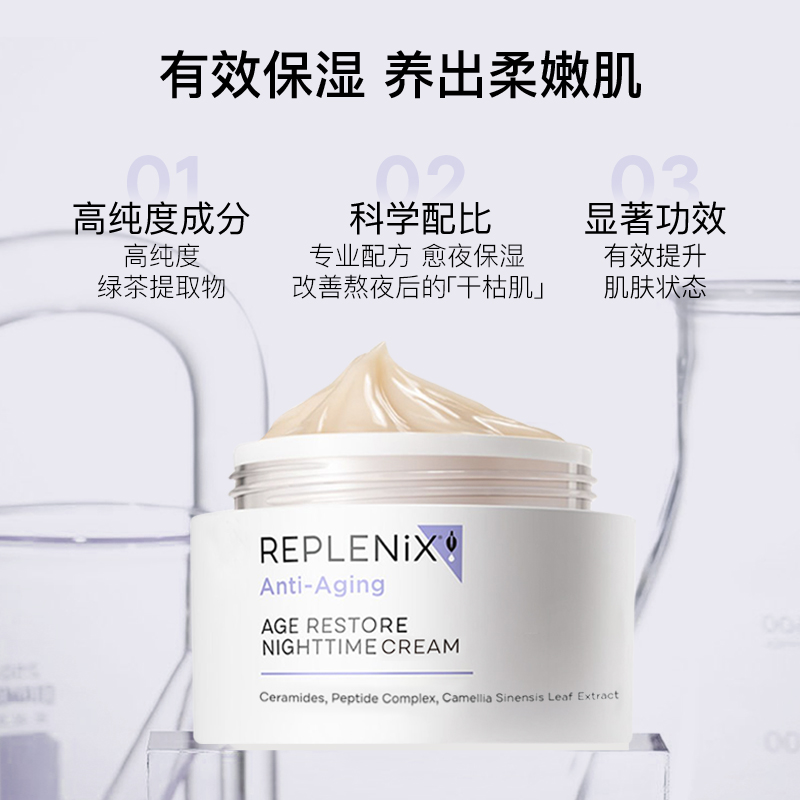 TOPIX Replenix绿茶多酚面霜焕颜柔肤晚霜保湿补水官方旗舰店 - 图2