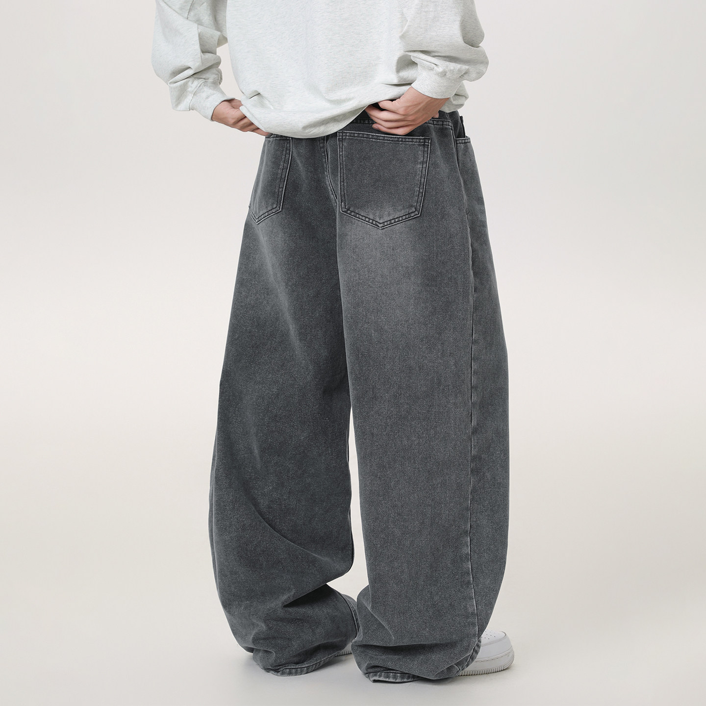 OFF-UP 垂感简约美式休闲裤宽松直筒裤通勤日常百搭阔腿裤卫裤,淘宝优惠券,粉丝福利购,淘宝优惠卷