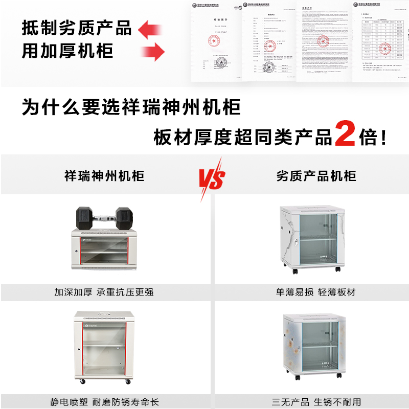 6u9u12u网络机柜小型壁挂弱电机柜家用交换机设备柜正品不锈钢标准机房机箱柜加厚静电机柜nas服务器机柜定制 - 图0