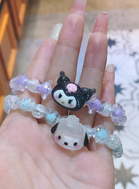 闺蜜手链二人吸铁石裂纹情侣一对