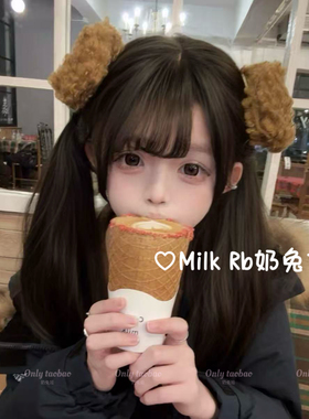 奶兔姬*卷毛小狗/ 可爱毛绒小狗发夹cos软萌甜妹少女2026新款发饰