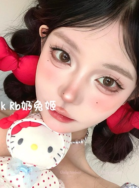 奶兔姬*少女心结/ 可爱红色蝴蝶结发夹少女KT软萌BB夹侧边夹发饰