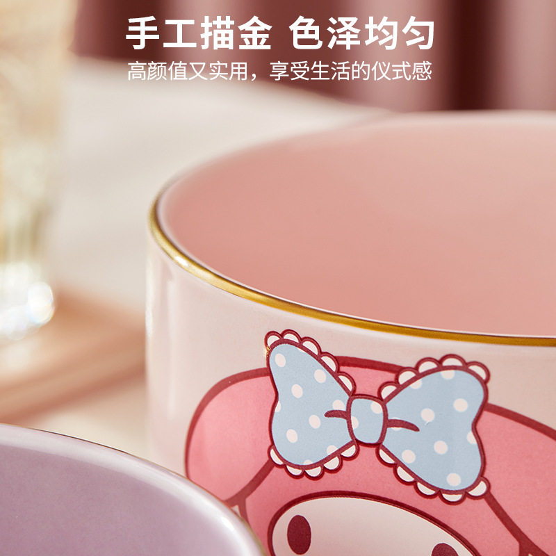 三丽鸥面碗家用大号高级感陶瓷特别好看的吃螺蛳粉碗可爱汤碗单个