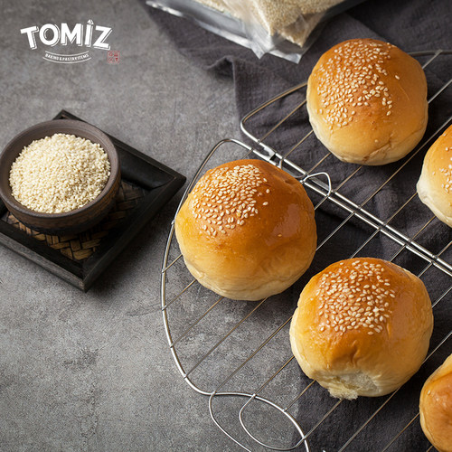 TOMIZ富泽商店烘烤白芝麻100g烘焙材料寿司面包饼干蛋糕装饰用 - 图1