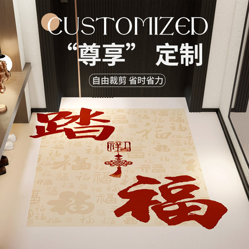 入户门地垫2025新款pvc防滑门垫进门门口脚垫玄关耐脏地毯定制 - 图0
