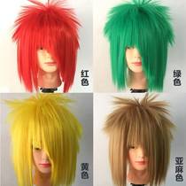 Straight Podcast Props Non Mainstream Blast Hair Funny Atmosphere Creative New Peculiar Live-in Wig Men And Women Heads