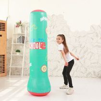 A full set of childrens fitness inflatable boxing column upright sandbag tumbler for young adults in Xinjiang