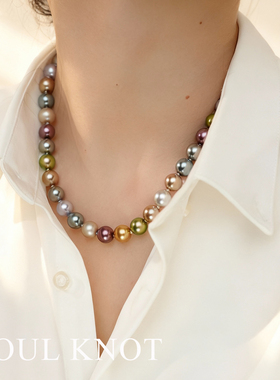 混彩珍珠项链女2025新款520礼物