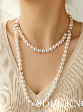 M家热巴明星同款澳白珍珠项链