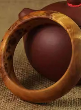 天然崖柏手镯高油满瘤疤手串