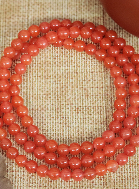 红玛瑙念珠南红108颗手串