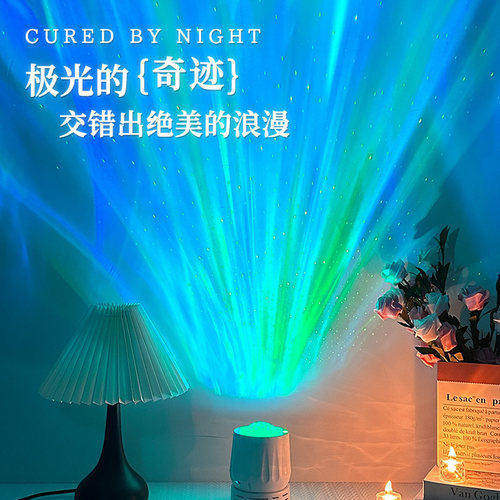 拾音氛围灯卧室情调夫妻行房床头小夜灯睡眠高级感充插电星空投影 - 图0
