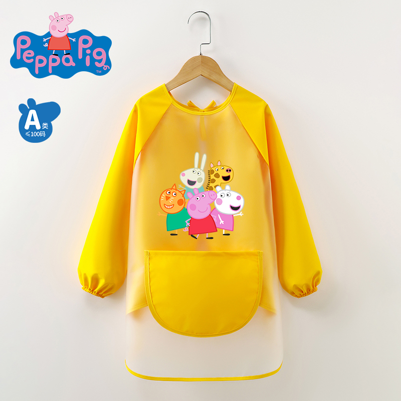 Peppa Pig Cartoon Polyester Fiber Coverall Waterproof