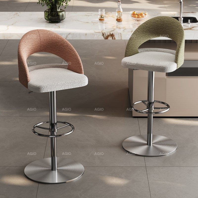 吧台椅椅子家用升降吧椅酒吧高脚凳吧台凳旋转凳子现代布艺岛台椅,淘宝优惠券,粉丝福利购,淘宝优惠卷