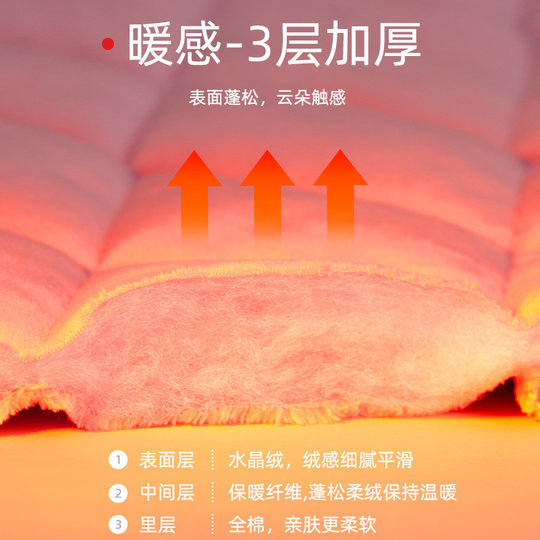 New winter quilted women's long-sleeved pajamas set