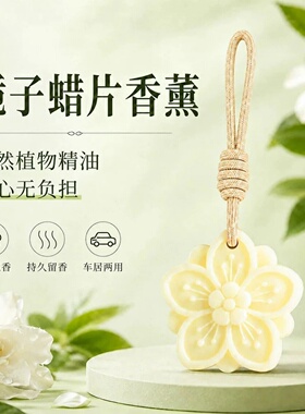 ZXCHI展香枝栀子花蜡片香薰挂件衣柜持久留香车内卧室除异味桂花