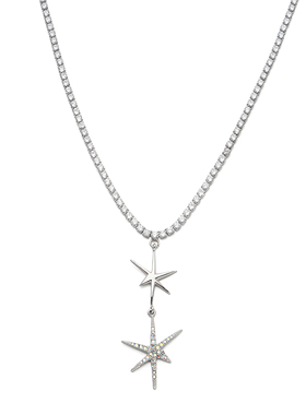 vk饰品  【光遇】星芒瀑布双星锁骨链小众设计师款时尚高级颈链
