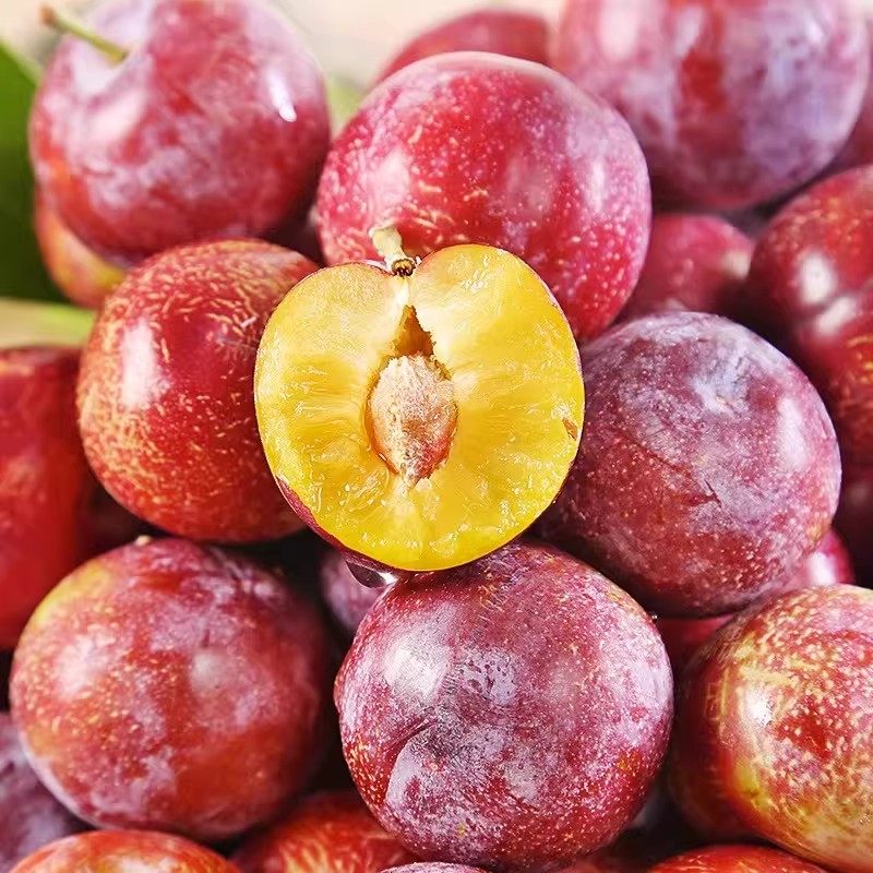 四川高山脆红李红心李脱骨李新鲜水果空心青红脆李半边红李子现货,淘宝优惠券,粉丝福利购,淘宝优惠卷