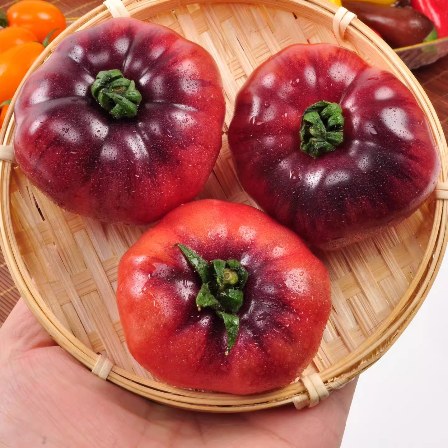 顺丰山东紫罗兰番茄新鲜现摘丑番茄火山紫马蹄番茄紫西红柿大果,淘宝优惠券,粉丝福利购,淘宝优惠卷