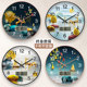 Silent wall clock Chinese style clock living room radio clock