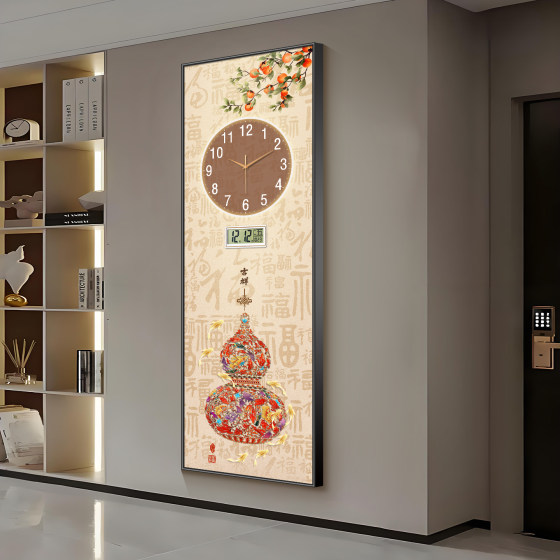 Light luxury living room sofa decorative painting wall clock aisle