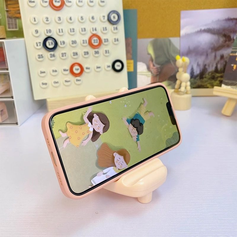 小凳子手机支架桌面摆件可爱笔架办公桌眼镜架子手表支撑架呆萌个性创意公司礼品定制logo活动宣传节日小礼物 - 图1