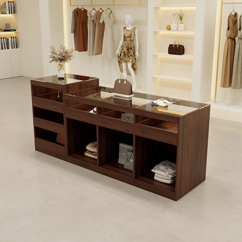 服装店中岛柜展示台店铺饰品摆件网红展示桌流水台女装陈列储物柜,淘宝优惠券,粉丝福利购,淘宝优惠卷
