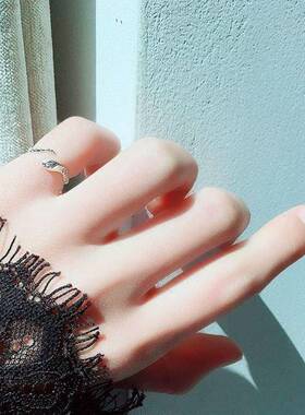 脚趾戒指脚戒指脚趾戒指女脚趾戒开 口尾戒小指缠绕足戒指脚趾尾