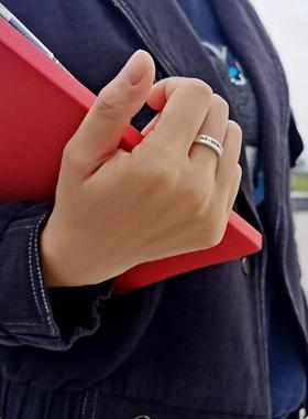 韩国IU李知恩Uaena十周年同款音频指环纪念声波戒指订做